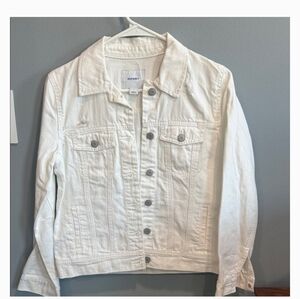 Old Navy White Jean Jacket (Bin-B)